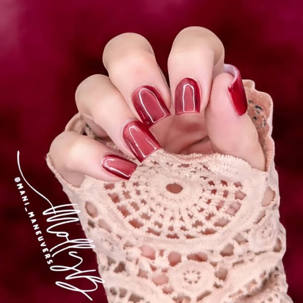Burgundy Mist Cat Eye Gel - HEMA HPMA TPO Free