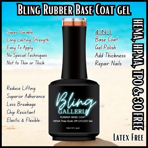 Rubber Base Coat Gel - Clear - HEMA, HPMA, TPO Free