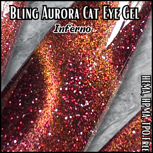 ULTRA Vintage Love Solid Gel & Original Lipstick Solid Gel, Original Inferno Cat Eye Gel Mani - HEMA, HPMA, TPO Free