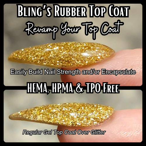 Rubber Top Coat Gel (No-Wipe) - HEMA, HPMA, TPO Free