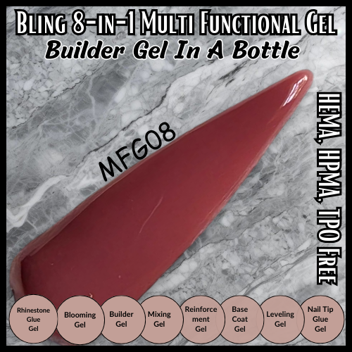 8 in 1 Multi Functional Color Builder Gel - MFG08, MFG09, MFG10 - HEMA, HPMA, TPO Free