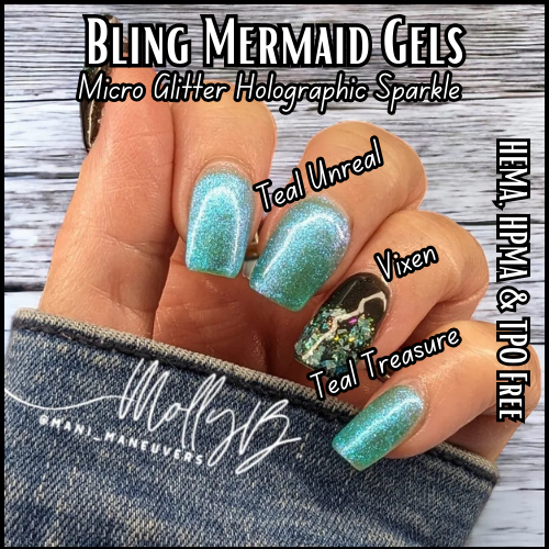 Teal Unreal - Mermaid Gels - HEMA, HPMA, TPO Free