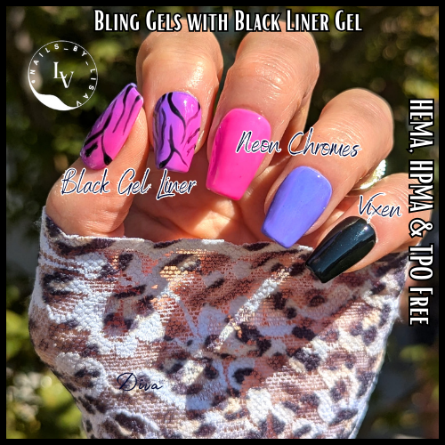 Black & White Art Liner Gels - HEMA, HPMA, TPO Free