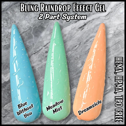 ULTRA Water Effect 2 Gel Set (Rain Water, Water Drop, Raindrop, Waterglass, Water Drop, etc.) - HEMA, HPMA, TPO Free
