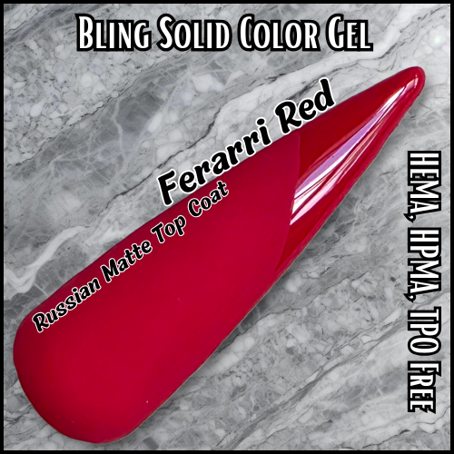 ULTRA Ferrari Red Solid Color Gel - HMEA, HPMA, TPO Free