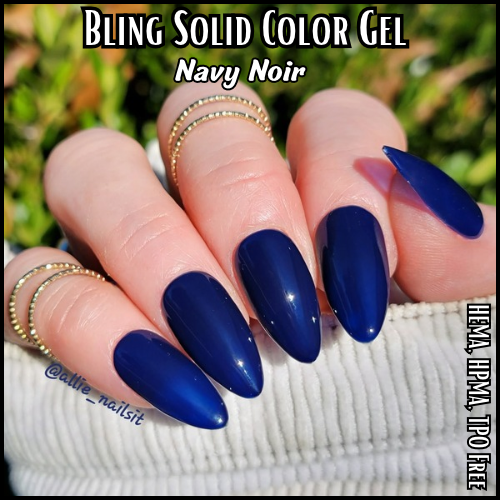 ULTRA Navy Noir Solid Color Gel - HEMA, HPMA, TPO Free