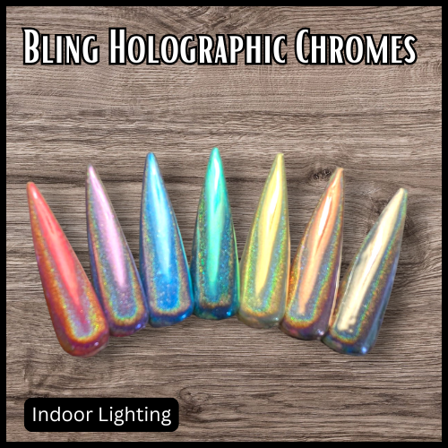 Blue Holographic Supernova CHROME Powder