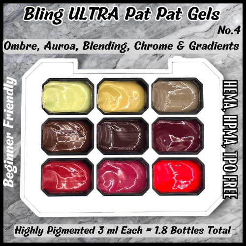 ULTRA PAT PAT 9 Gel Set #4 - HEMA, HPMA, TPO Free
