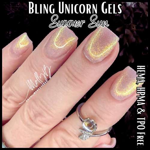 Summer Sun Unicorn Gel Mani - HEMA, HPMA, TPO Free