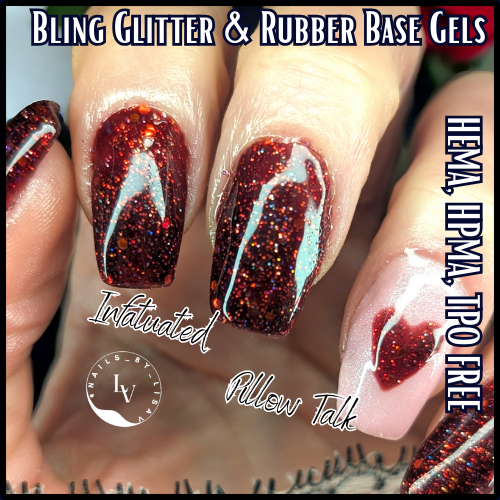 Infatuated Red Glitter Gel - HEMA, HPMA, TPO Free