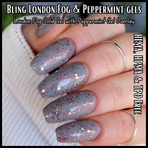 Peppermint - Minty Glitter Gels - HEMA, HPMA, TPO Free