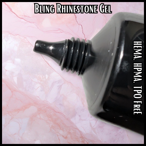 Rhinestone Glue Gel, Nail Art, 3D Sculpting, Chrome, Decals - 30g Tube - HEMA, HPMA, TPO Free
