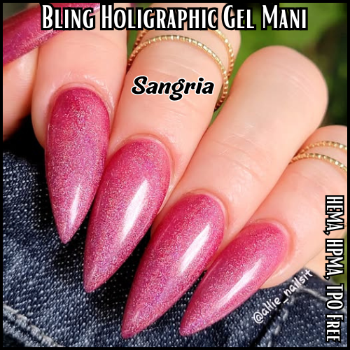 ULTRA Sangria Holographic Glitter Gel - HEMA HPMA TPO Free