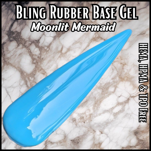 Moonlit Mermaid Rubber Base Solid Gel - HEMA, HPMA, TPO Free
