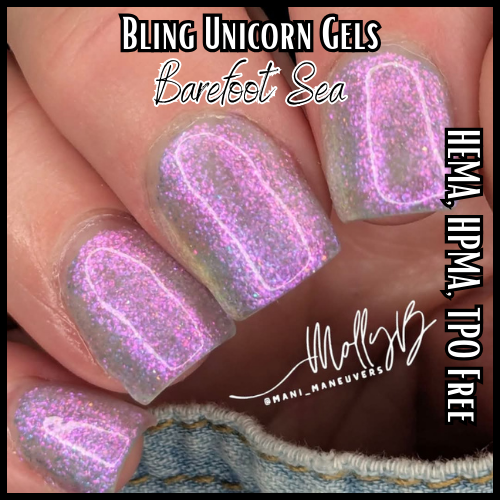 Barefoot Sea Unicorn Gel Mani - HEMA, HPMA, TPO Free