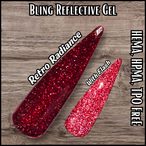 Retro Radiance Reflective Red Gel - HEMA, HPMA, TPO Free