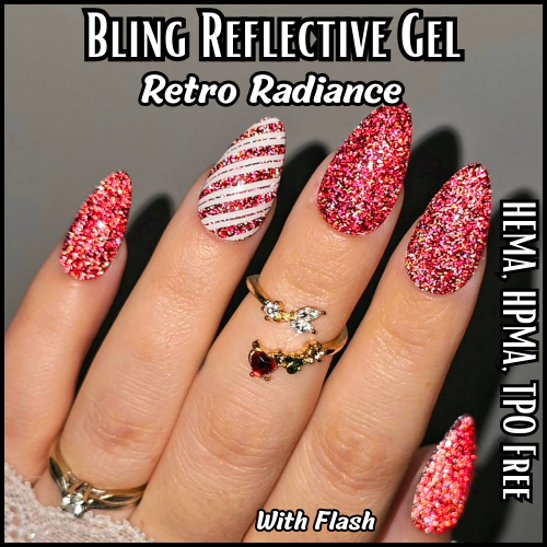 Retro Radiance Reflective Red Gel Mani - HEMA, HPMA, TPO Free
