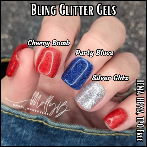 ULTRA Cherry Bomb Glitter Gel - HEMA, HPMA, TPO Free