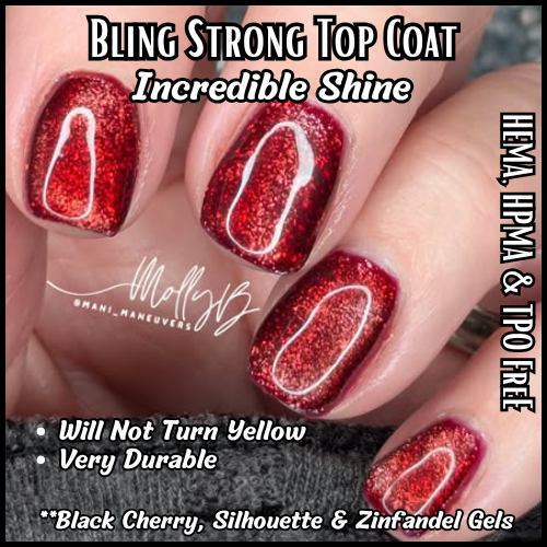 Strong Top Coat (No Wipe) - Clear - HEMA, HPMA, TPO Free