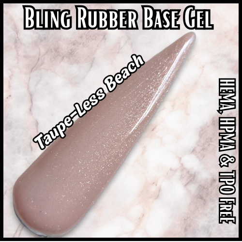 Taupe-Less Beach Rubber Base Gel - HEMA, HPMA, TPO Free