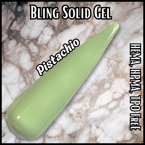 Pistachio Solid Color Gel - HEMA, HPMA, TPO Free