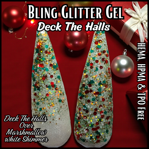 Deck The Halls Glitter Gel - HEMA, HPMA, TPO, 30 Free