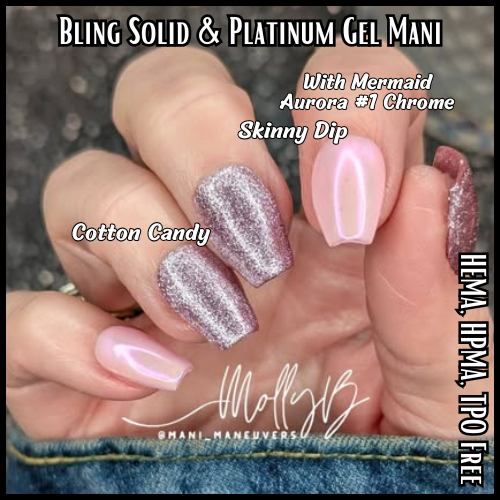 ULTRA Cotton Candy, Whirly Pop, Sweet Tooth Platinum Fine Glitter Gels - HEMA HPMA TPO Free