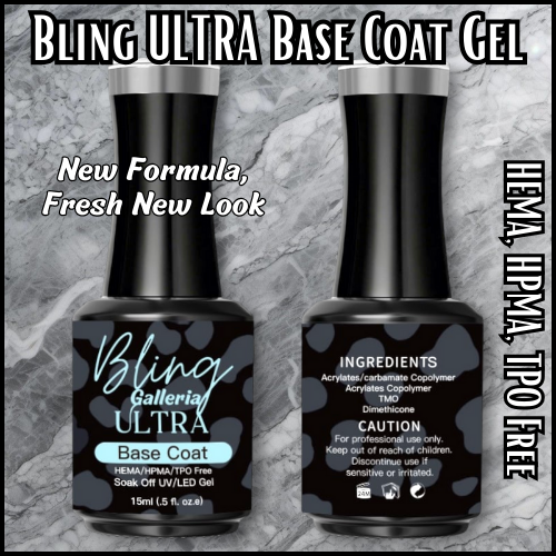 ULTRA Base Coat Gel - Clear - HEMA, HPMA, TPO Free