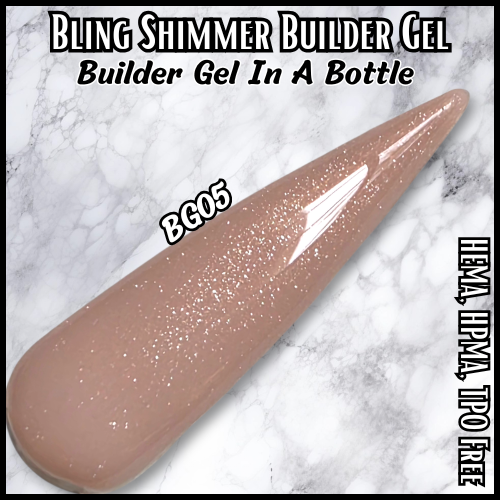 ULTRA Shimmer Builder Gel in Bottle - BG05, BG06, BG07 - HEMA, HPMA, TPO Free