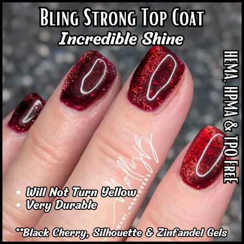 Strong Top Coat (No Wipe) - Clear - HEMA, HPMA, TPO Free