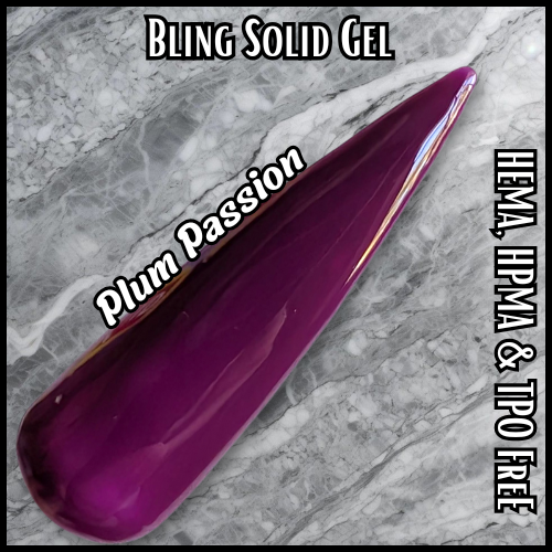 Plum Passion Solid Gel - HEMA, HPMA & TPO Free
