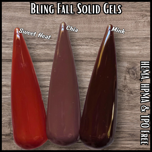 Cold Brew, Sienna Rose, Sweet Heat, Chia, Mink - HEMA, HPMA, TPO Free