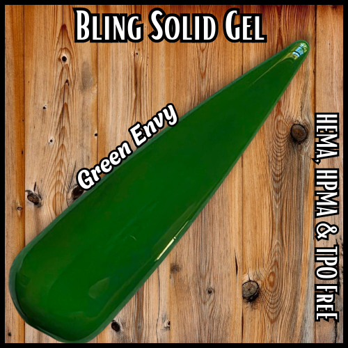 Green Envy Solid Color Gel - HEMA, HPMA, TPO Freel