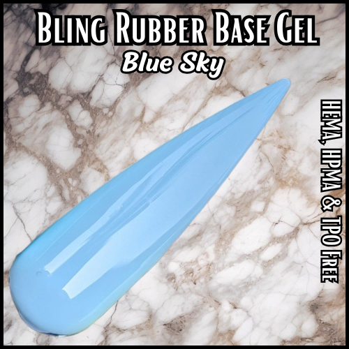 Blue Sky Rubber Base Solid Gel - HEMA, HPMA, TPO Free
