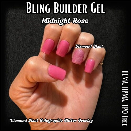 Diamond Blast Holographic Glitter Overlay Gel - HEMA, HPMA, TPO Free