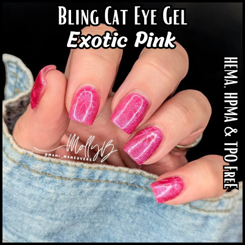 Exotic Pink Neon Cat Eye Gel - HEMA, HPMA, TPO Free