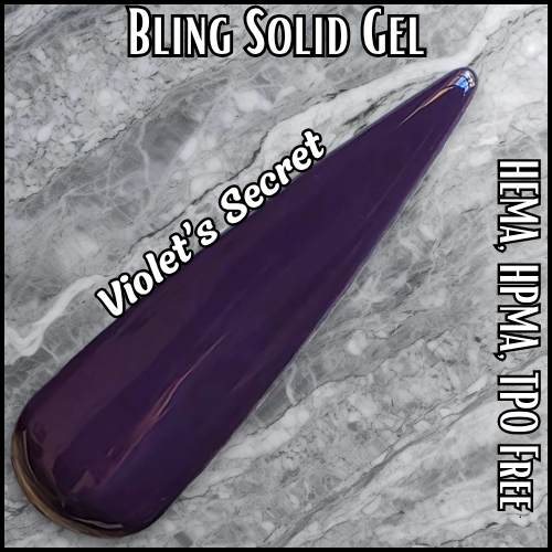 Arabian Nights & Violet's Secret Solid Gel Mani - HEMA, HPMA, TPO Free