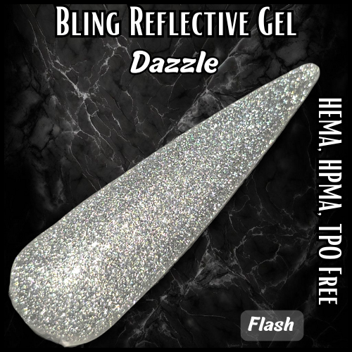 Dazzle Silver Reflective Gel - HEMA, HPMA, TPO Free