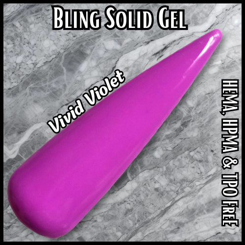 Vivid Violet Solid Gel - HEMA, HPMA, TPO Free