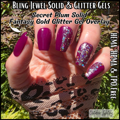 Jewel Solid Gels - Up All Night, Secret Plum, Deja Blue, Dark Emerald - HEMA, HPMA, TPO Free