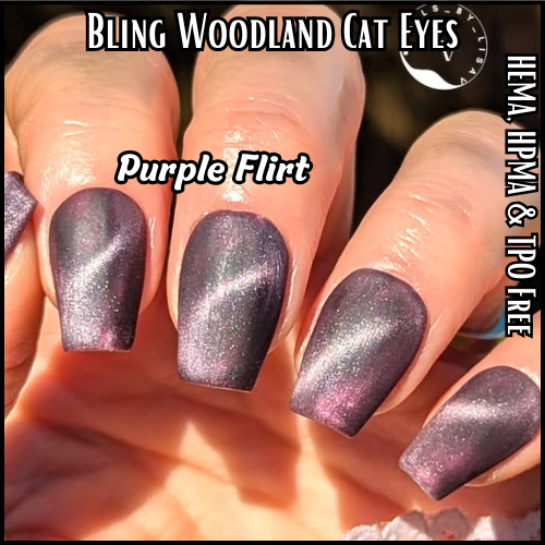Purple Flirt - Woodland Cat Eye Gels - HEMA, HPMA, TPO Free