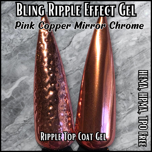ULTRA Water Ripple Top Coat Gel - Clear - No Wipe - Chromable - HEMA, HPMA, TPO Free