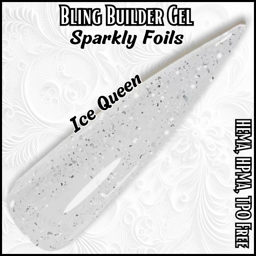 ULTRA Ice Queen - Builder Gel Foil flakes - HEMA, HPMA, TPO Free