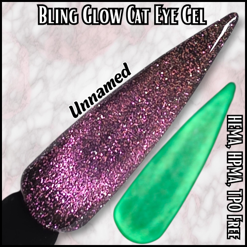 ULTRA Untamed Pink Glitter Glow Cat Eye - HEMA, HPMA, TPO Free