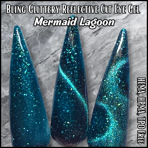ULTRA Mermaid Lagoon Cat Eye Gel - Reflective Cat Eye - HEMA HPMA TPO Free