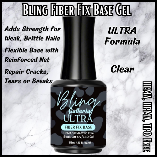ULTRA Fiber Fix Gel, Clear, 15 ml Bottle - HEMA, HPMA, TPO Free