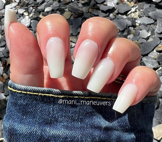 Non-Sticky Builder Gel | Milky White | Easy Application, Clean Finish, Strong Nail Extensions & Nail Art | HEMA, HPMA, TPO uv/led | 15ml