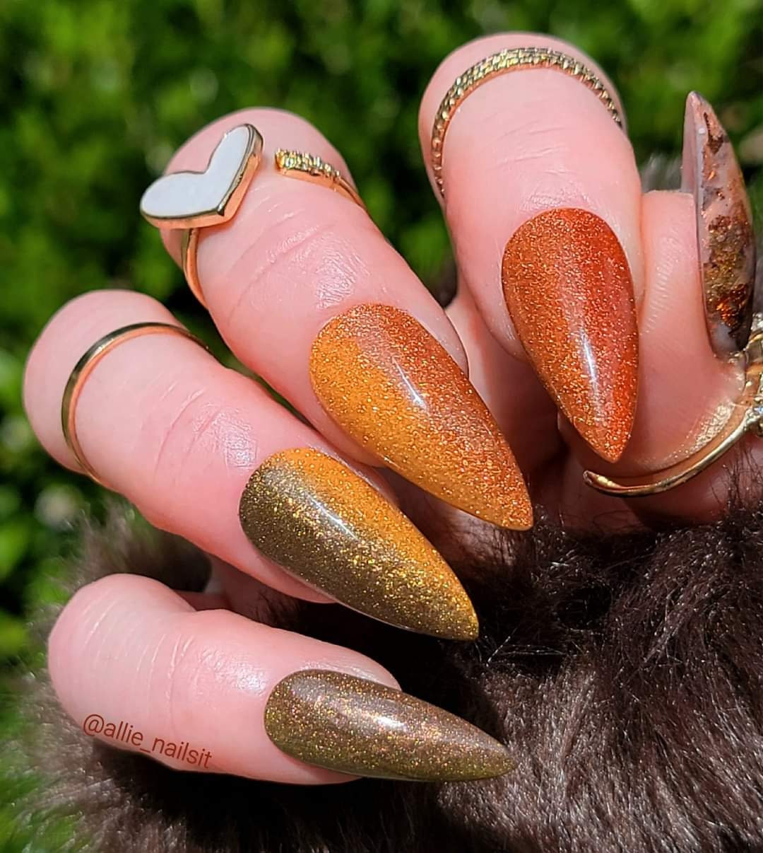 Layered Ombre Dip Nails with Depth