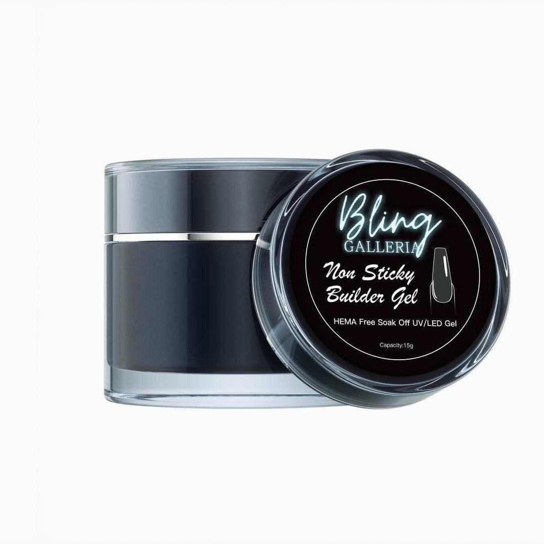 Non-Sticky Builder Gel And Immortal Fantasy Glitter| HEMA, HPMA and TPO Free uv/led | 15ml | Soak Off | Clear | Gel Nails