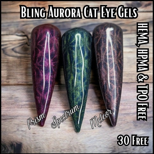 Spectrum | Cat Eye Aurora Pearl Gel Polish | HEMA, HPMA, TPO, 30 Free uv/led | 15ml Bottle | Soak Off | Gel Nail